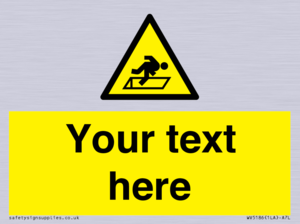 Custom Warning Hatch Sign